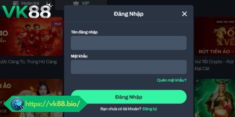 Đăng Nhập VK88 - Truy Cập Nhanh Chóng, An Toàn Hướng dẫn các bước đăng nhập VK88 nhanh chóng